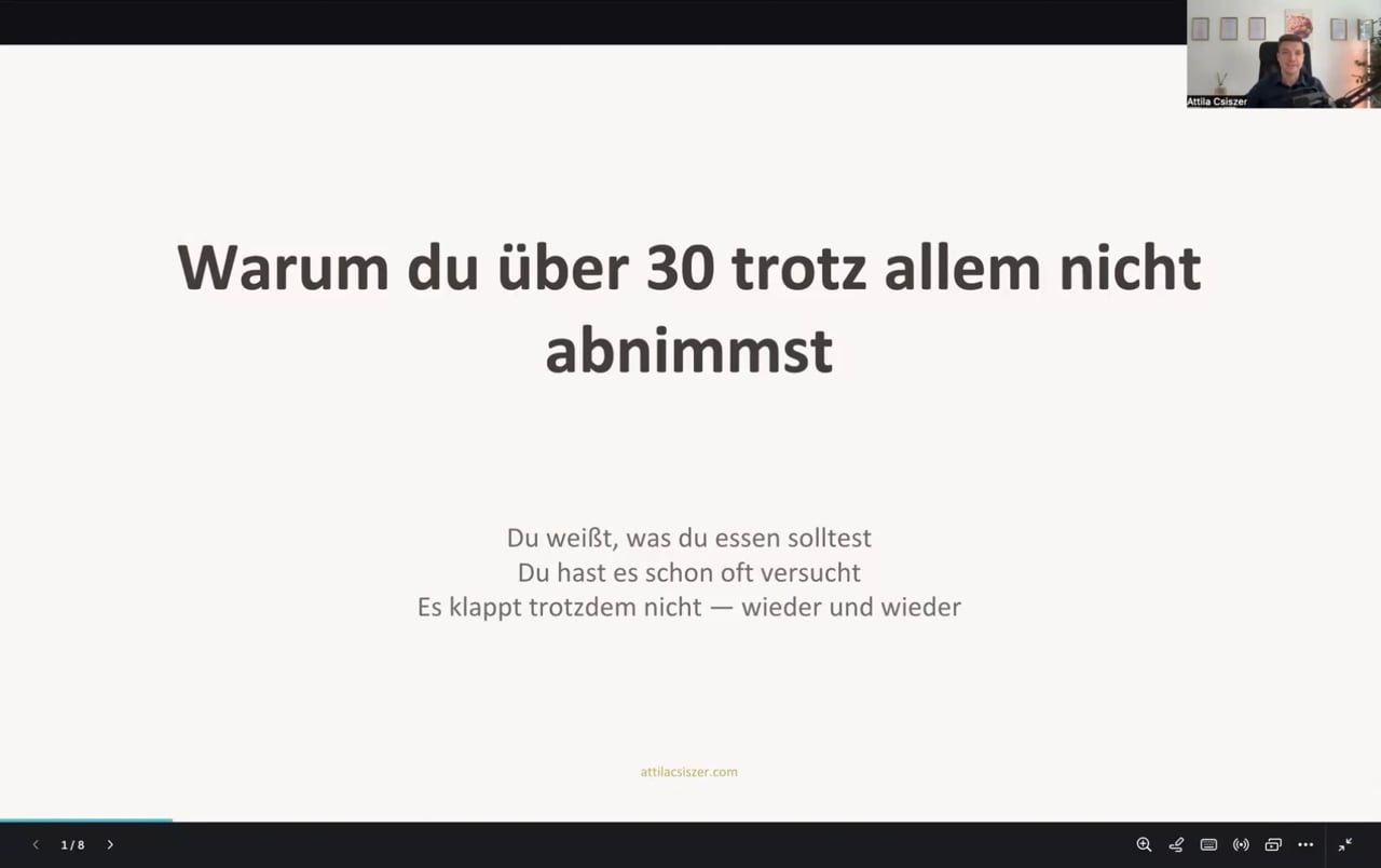 Video-Anleitung: Warum Abnehmen scheitert