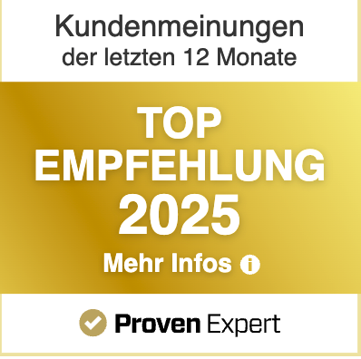 ProvenExpert Top Empfehlung 2025